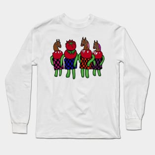 drawing tomato pickle four horseman Long Sleeve T-Shirt